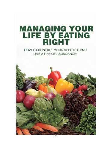 Managing Your Life by Eating Right food by aryan soni