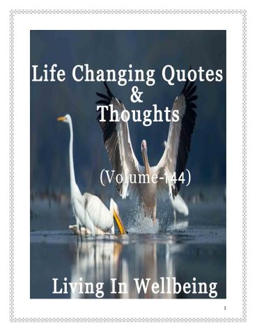 Life Changing Quotes & Thoughts (Volume 144)