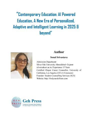 Contemporary Education: AI Powered  Education, A New Era of Personalized,  Adaptive and Intelligent Learning in 2025 &  beyond