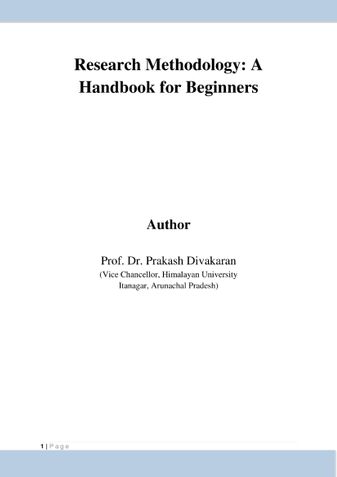 Research methodology