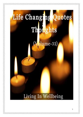 Life Changing Quotes & Thoughts (Volume 31)