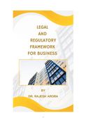 Legal and Regulatory Framework for Business