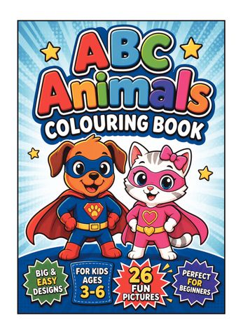 ABC Animals Colouring Book
