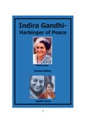 Indira Gandhi-Harbinger of Peace