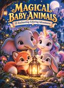 Magical Baby Animals Coloring Book: 15 Enchanting Coloring Adventures for Ages 3–8
