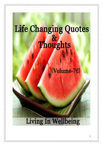 Life Changing Quotes & Thoughts (Volume 76)