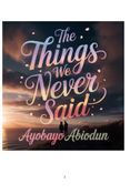 The Things We Never Said