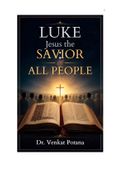 Luke: Jesus the Savior of All People