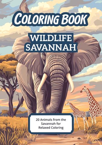 Coloring Book - Wildlife Savannah