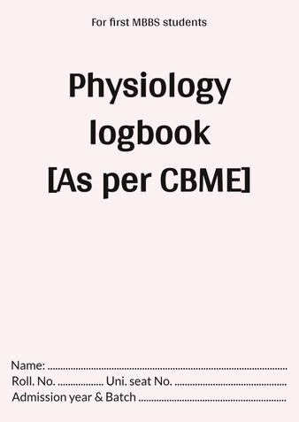 Physiology logbook for UGs