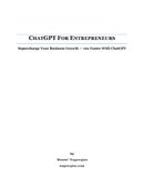 CHATGPT FOR ENTREPRENEURS - A COMPLETE GUIDE