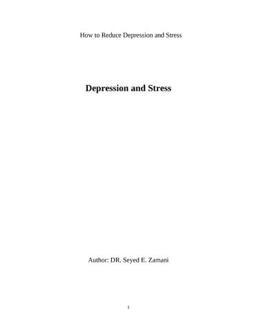 Depression and Stress