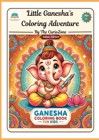Little Ganesha Coloring Adventure- By The CurioZone.In
