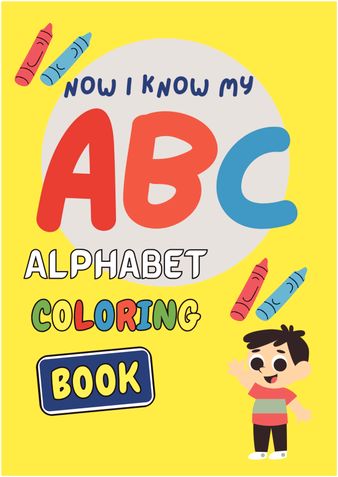 Simple English Alphabet Coloring Book for Kids: Fun & Educational Coloring Pages for Early Learners