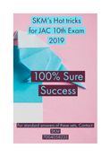 SKM 's Hot tricks for JAC 10th Exam 2019 - English