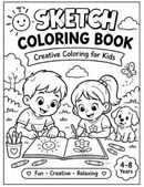 sketch coloring book