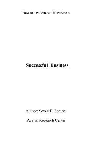 Successful  Business