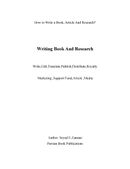 Writing Book And Research