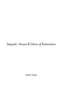 Stepwell : Amass & Demo of Restoration