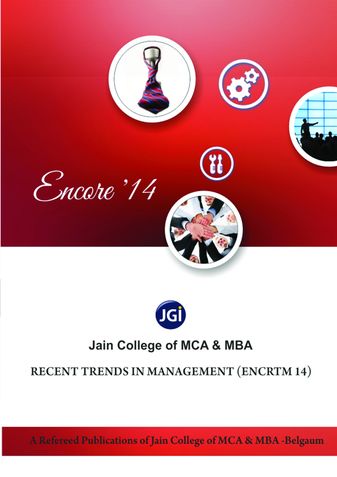 Jain College of MCA and MBA Recent trends in Management (ENCRTM 14)