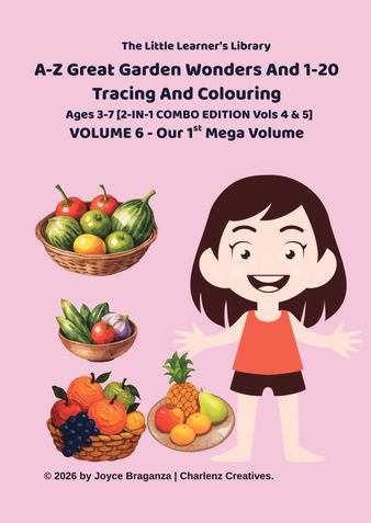 A-Z Great Garden Wonders and 1-20 Tracing and Colouring