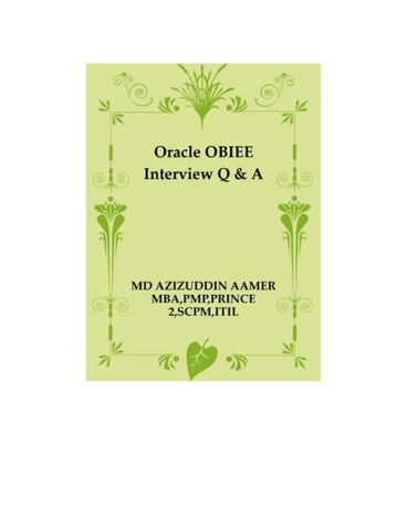 Oracle OBIEE Interview Q & A