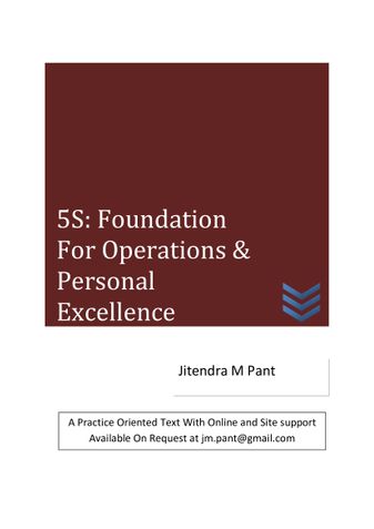 5S: Foundation for Operations & Personal Excellence