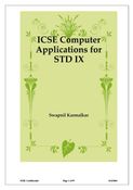 ICSE Computer Applications for STD IX