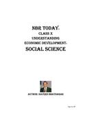 NBR TODAY CLASS X: Social Science Understanding Economic Development