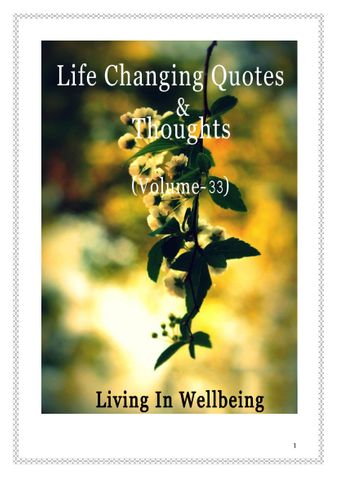 Life Changing Quotes & Thoughts (Volume 33)
