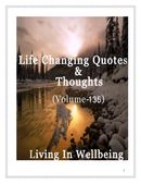 Life Changing Quotes & Thoughts (Volume 135)
