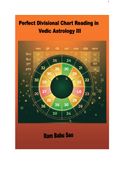 Perfect Divisional Chart Reading in Vedic Astrology III