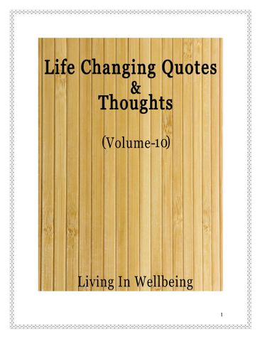 Life Changing Quotes & Thoughts (Volume 10)