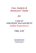 Case Analysis and Instructors' Guide for Case Book on Strategic Management
