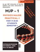 PHYSICS MAJOR PRACTICAL-I FOR F.Y.B.SC STUDENTS SEMESTER-I W.E.F. 2024-25