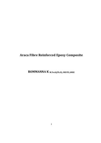 Araca Fibre Reinforced Epoxy Composite