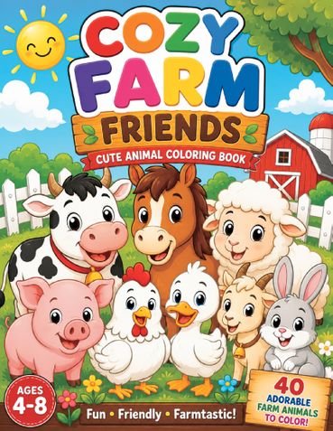Farm Animals Coloring Book