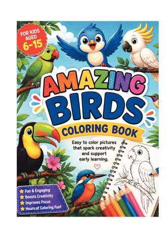 BIRDS COLORING BOOK