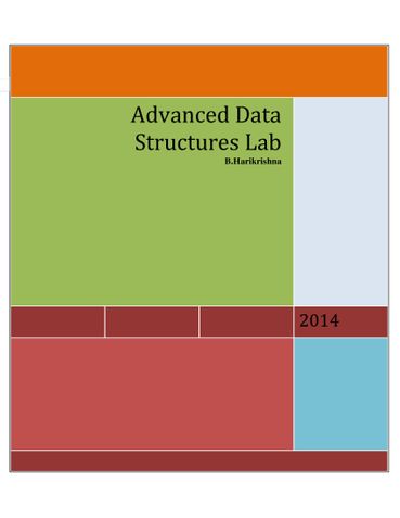 Advancecd Data Structures Lab