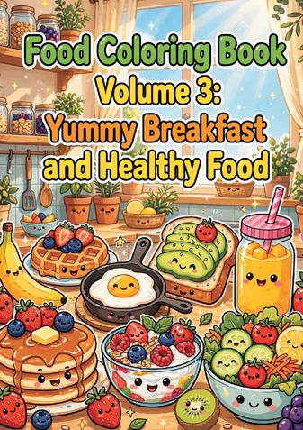 Kawaii Indian Food Coloring Book - Volume 3