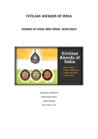 Civilian awards to Sindhis of India