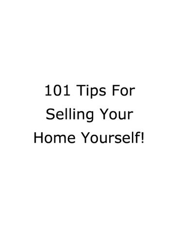 101 tips to sell your house
