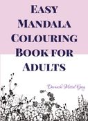 Easy Mandala Colouring Book for Adults