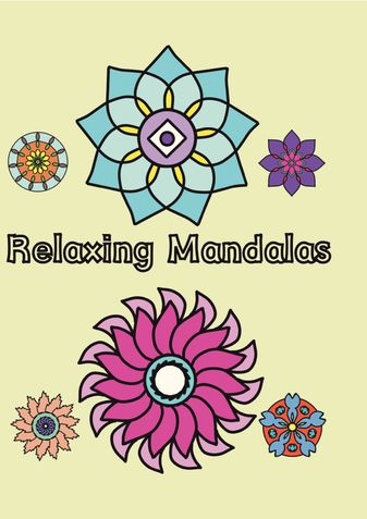 Mandala Coloring Book For Kids /Bold and easy Large Print, 26 designs with thick lines for kids/