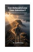 Can Believers Lose Their Salvation? A Biblical Study of Eternal Security and Apostasy
