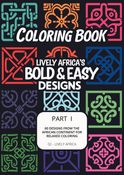Coloring Book - Lively Africa's Bold & Easy Designs - Part I