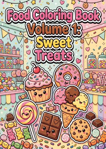 Kawaii Indian Food Coloring Book: 30 Cute & Yummy Treats