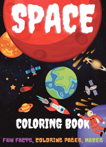 Space Coloring Book for Kids Ages 8-12