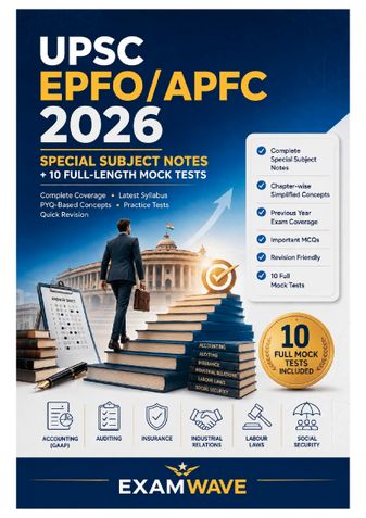 UPSC EPFO/APFC 2026 Special Subject Notes + 10 Full-Length Mock Tests | Complete Study Guide for First Attempt