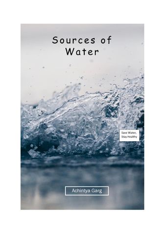 Sources of water
